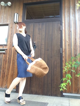 Tomomi さん（レディース・159cm）の夏コーディネート