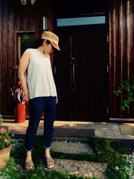 Tomomi さん（レディース・159cm）の夏コーディネート