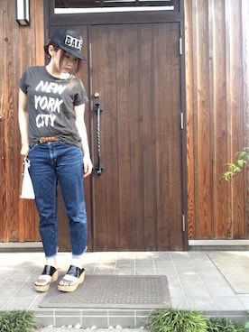 Tomomi さん（レディース・159cm）の夏コーディネート