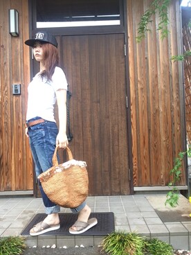 Tomomi さん（レディース・159cm）の夏コーディネート