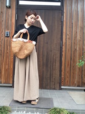 Tomomi さん（レディース・159cm）の夏コーディネート