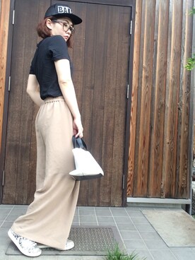 「rag & bone（ラグアンドボーン）のアイテム（トップス）」を使った、Tomomi さん（レディース・159cm）の夏コーディネート