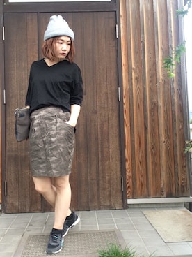 Tomomi さん（レディース・159cm）の秋コーディネート