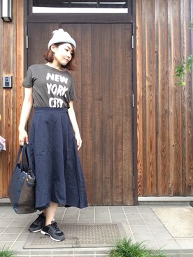 Tomomi さん（レディース・159cm）の秋コーディネート