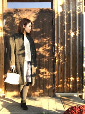 「MAISON DE REEFUR（メゾンドリーファー）のアイテム（その他アウター）」を使った、Tomomi さん（レディース・159cm）の秋コーディネート