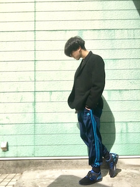 「NICOLE（ニコル）のアイテム（ジャケット/アウター）」を使った、RYONCHYさん（メンズ・169cm）の春コーディネート