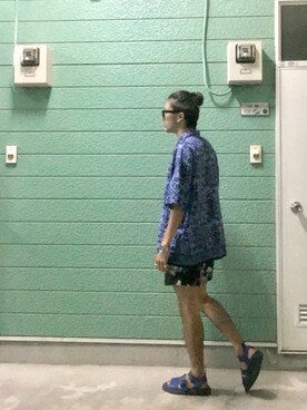 「TOMMY（トミー）のアイテム（その他パンツ）」を使った、RYONCHYさん（メンズ・169cm）の夏コーディネート