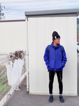 「SHAREEF（シャリーフ）のアイテム（ニットキャップ/ビーニー）」を使った、RYONCHYさん（メンズ・169cm）の秋コーディネート