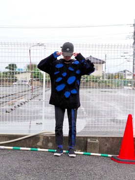 「アイテム（ピアス（片耳用））」を使った、RYONCHYさん（メンズ・169cm）の秋コーディネート