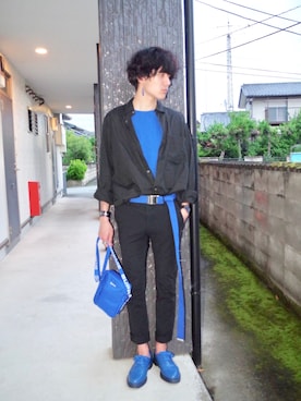 「アイテム（ピアス（両耳用））」を使った、RYONCHYさん（メンズ・169cm・20代）の夏コーディネート