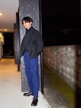 「アイテム（ピアス（両耳用））」を使った、RYONCHYさん（メンズ・169cm・20代）の秋コーディネート