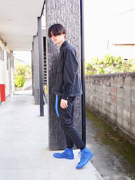 「アイテム（ピアス（両耳用））」を使った、RYONCHYさん（メンズ・169cm・20代）の秋コーディネート