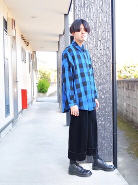 「アイテム（ピアス（両耳用））」を使った、RYONCHYさん（メンズ・169cm・20代）の秋コーディネート