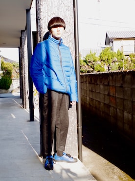 「アイテム（ピアス（両耳用））」を使った、RYONCHYさん（メンズ・169cm・20代）の冬コーディネート