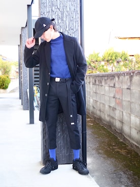 「アイテム（ピアス（両耳用））」を使った、RYONCHYさん（メンズ・169cm・20代）の冬コーディネート