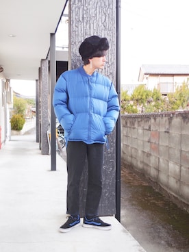「アイテム（ピアス（両耳用））」を使った、RYONCHYさん（メンズ・169cm・20代）の冬コーディネート