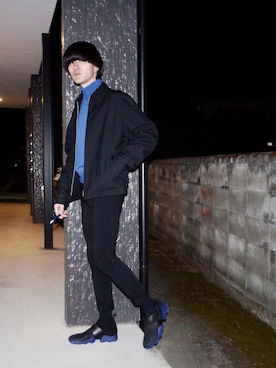 「アイテム（ピアス（両耳用））」を使った、RYONCHYさん（メンズ・169cm・20代）の冬コーディネート