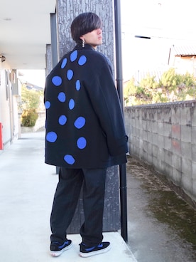 「アイテム（ピアス（両耳用））」を使った、RYONCHYさん（メンズ・169cm・20代）の冬コーディネート