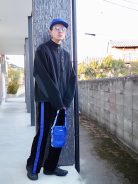 「アイテム（ピアス（両耳用））」を使った、RYONCHYさん（メンズ・169cm・20代）の冬コーディネート