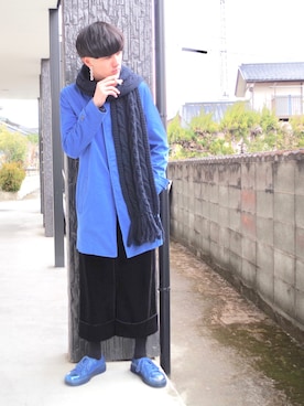 「アイテム（ピアス（両耳用））」を使った、RYONCHYさん（メンズ・169cm・20代）の冬コーディネート