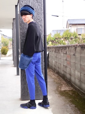 「アイテム（ピアス（両耳用））」を使った、RYONCHYさん（メンズ・169cm・20代）の冬コーディネート