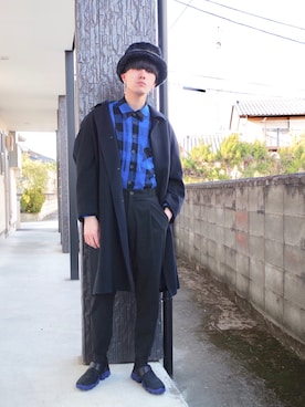 「アイテム（ピアス（両耳用））」を使った、RYONCHYさん（メンズ・169cm・20代）の冬コーディネート
