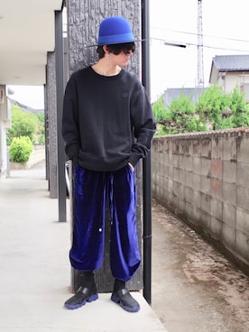 「Etudes Studio（エチュードスタジオ）のアイテム」を使った、RYONCHYさん（メンズ・170cm）の夏コーディネート