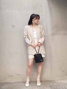「ACCOMMODE（アコモデ）のアイテム（アクセサリー）」を使った、annaさん（レディース・163cm）の春コーディネート