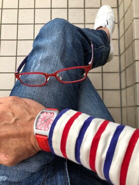 「アイテム（腕時計）」を使った、michi-michiさん（メンズ・165cm・50代）の春コーディネート
