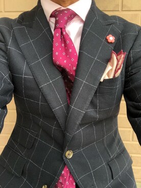 「STRAS BURGO（ストラスブルゴ）のアイテム」を使った、michi-michiさん（メンズ・165cm）の秋コーディネート