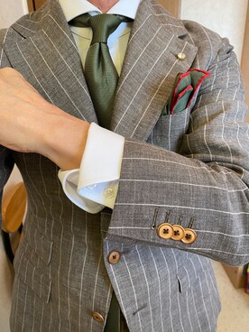 「LAGASHA（ラガシャ）のアイテム」を使った、michi-michiさん（メンズ・165cm）の春コーディネート