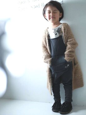 「bobochoses」｜「アイテム（オールインワン・サロペット）」を使った、sou_mamaさん（キッズ・100cm）の春コーディネート