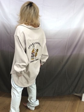 「メンズ女子」｜reeeeenattiさん（レディース・156cm）の冬コーディネート