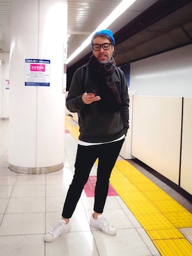 「Apple（-）のアイテム（その他）」を使った、YosaKuginoさん（メンズ・176cm）の秋コーディネート