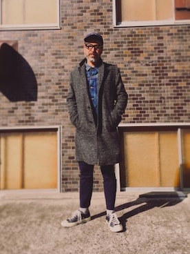 「HUGO（ヒューゴ）のアイテム（ジャケット/アウター）」を使った、YosaKuginoさん（メンズ・176cm）の冬コーディネート
