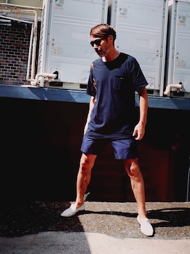 「Sergio rossi（セルジオロッシ）のアイテム」を使った、YosaKuginoさん（メンズ・176cm）の夏コーディネート