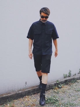 「CABANE de ZUCCa（カバンドズッカ）のアイテム（パンツ）」を使った、YosaKuginoさん（メンズ・176cm）の春コーディネート