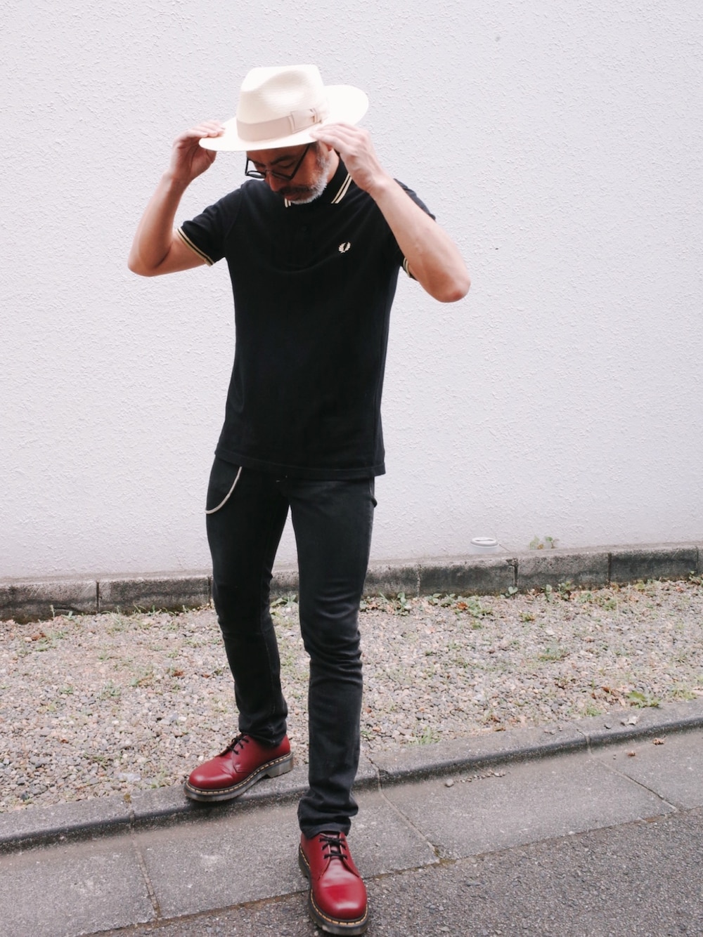 美品　メンズ　フレッドペリー　イングランド製　ポロシャツ　刺繍　白　水色　M12 FRED PERRY フレッドペリー ポロシャツ 英国製 半袖 メンズ M12