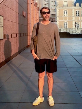 「soe（ソーイ）のアイテム」を使った、YosaKuginoさん（メンズ・176cm）の夏コーディネート