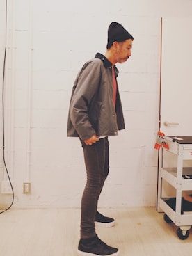 「Steven Alan（スティーブンアラン）のアイテム（ナイロンジャケット）」を使った、YosaKuginoさん（メンズ・176cm）の秋コーディネート
