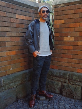 「Steven Alan（スティーブンアラン）のアイテム（ナイロンジャケット）」を使った、YosaKuginoさん（メンズ・176cm）の冬コーディネート