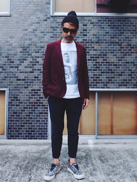「HUGO（ヒューゴ）のアイテム」を使った、YosaKuginoさん（メンズ・176cm）の春コーディネート