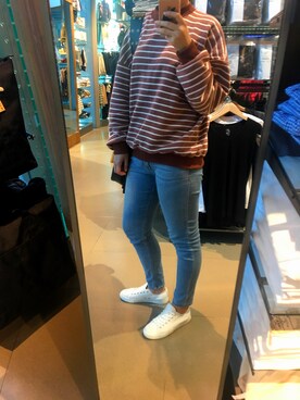 「MUJI」｜「アイテム（スリッポン）」を使った、YI_XUAN1023さん（レディース・165cm）の秋コーディネート