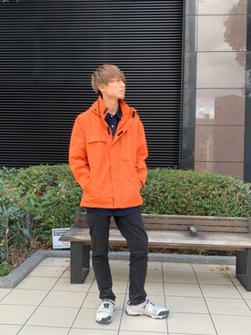 「レインコート」｜だいちさん（メンズ・172cm）の冬コーディネート