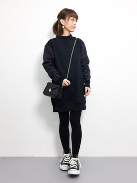 「ROXY（ロキシー）のアイテム（ワンピース/ドレス）」を使った、saya☺︎さん（レディース・149cm）の冬コーディネート