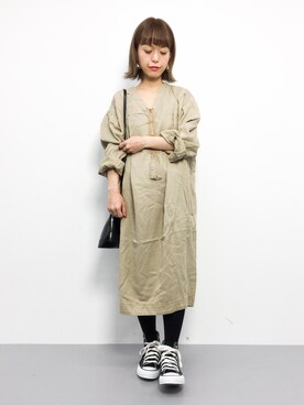 「mercibeaucoup,（メルシーボークー）のアイテム（ワンピース/ドレス）」を使った、saya☺︎さん（レディース・149cm）の冬コーディネート