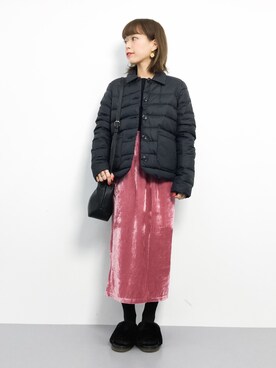 「Levi's（リーバイス）のアイテム（ダウンジャケット/コート）」を使った、saya☺︎さん（レディース・149cm）の冬コーディネート