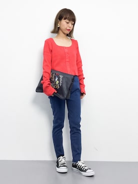 「interstaple（インターステイプル）のアイテム」を使った、saya☺︎さん（レディース・149cm）の冬コーディネート