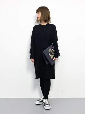 「interstaple（インターステイプル）のアイテム」を使った、saya☺︎さん（レディース・149cm）の冬コーディネート