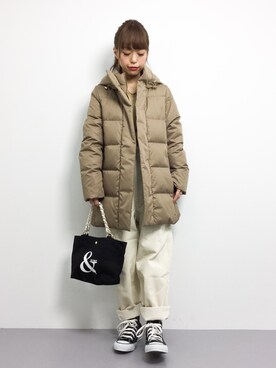 「MACKINTOSH PHILOSOPHY（ﾏｯｷﾝﾄｯｼｭ ﾌｨﾛｿﾌｨｰ）のアイテム（ジャケット/アウター）」を使った、saya☺︎さん（レディース・149cm）の冬コーディネート